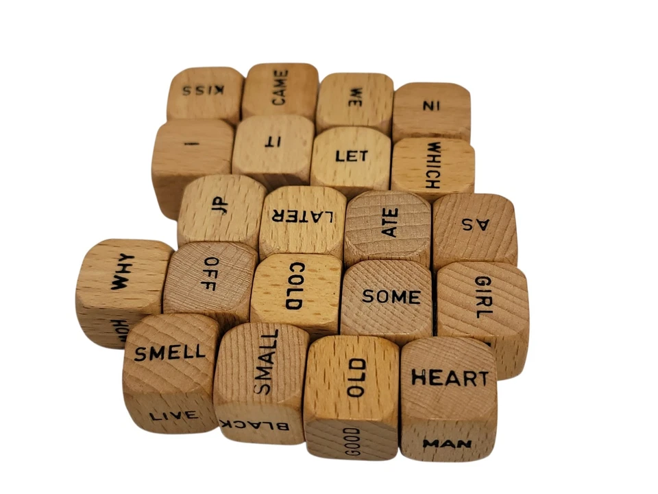 Vintage Scrabble Sentence Cube Game 1971 Selchow & Righter Made in USA Complete - Image 3 of 4