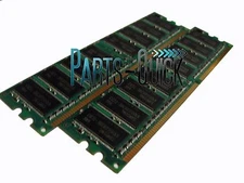 1GB 2X 512MB PC3200 DDR 184 pin DIMM Low Density Desktop PC Memory RAM