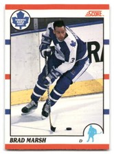 Brad Marsh 1990 Score Canadian HOCKEY #219 Toronto Maple Leafs