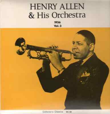 LP Henry Allen & His Orchestra Vol. 3, 1936 NEAR MINT Collectors Classics