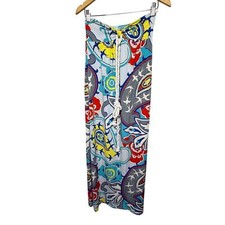 Karlie Maxi Dress Women’s Size S Strapless Colorful Paisley Made in USA Travel