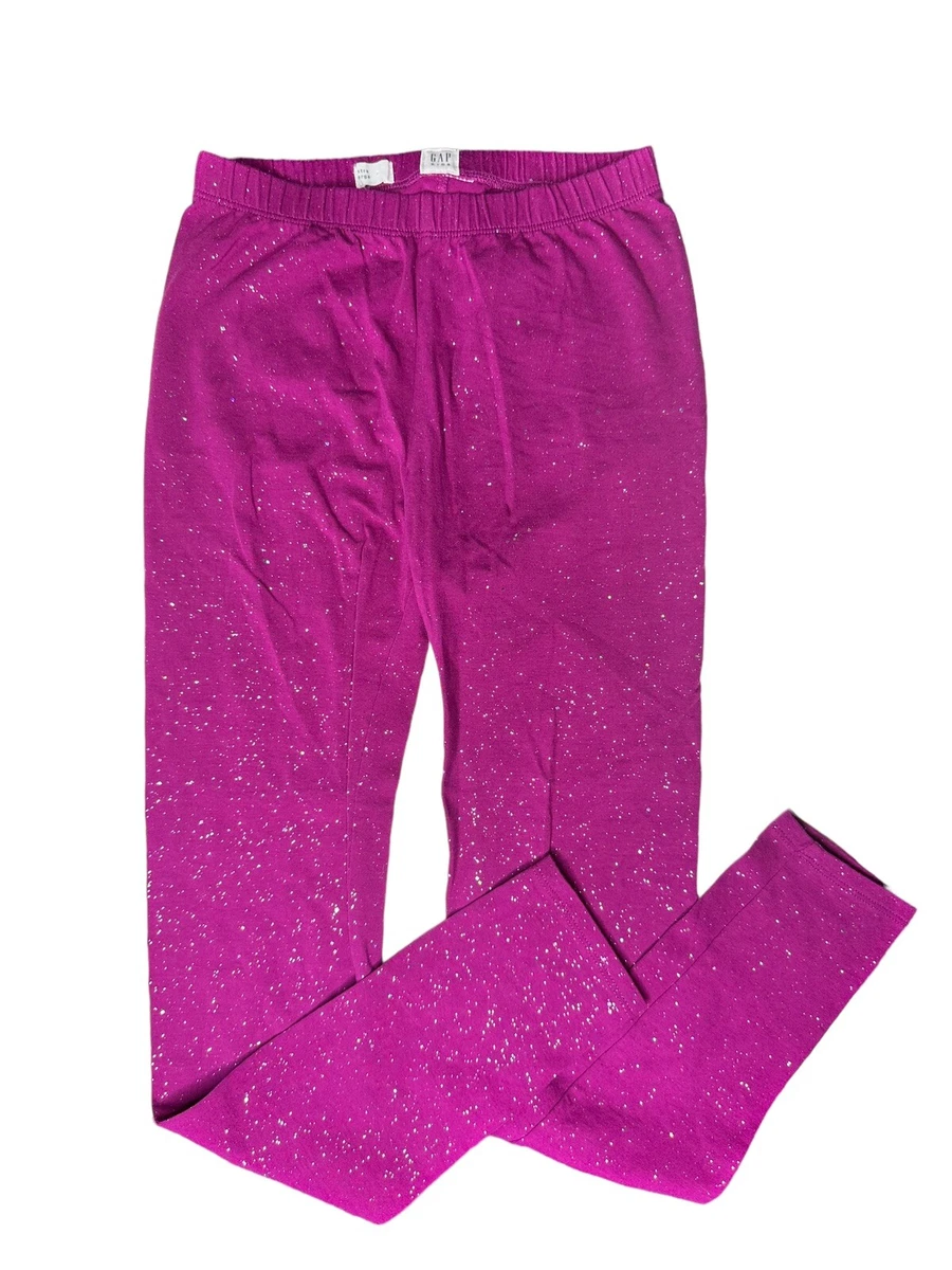 Gap Kids Girls Pants Leggings Purple Sparkle Glitter Pants Stretch Size XL  12