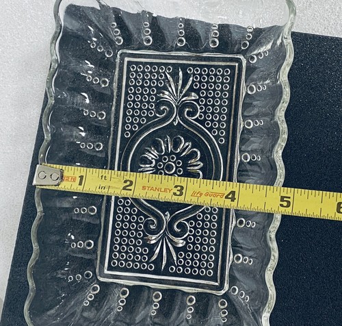 Anchor Hocking #156 Pressed Glass Relish Dish 8 1/4" x 4 3/4" Vintage - Picture 4 of 8