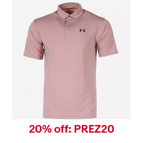 Mens UA Under Armour Muscle Golf Polo Shirt Top Playoff Athletic Black Navy New