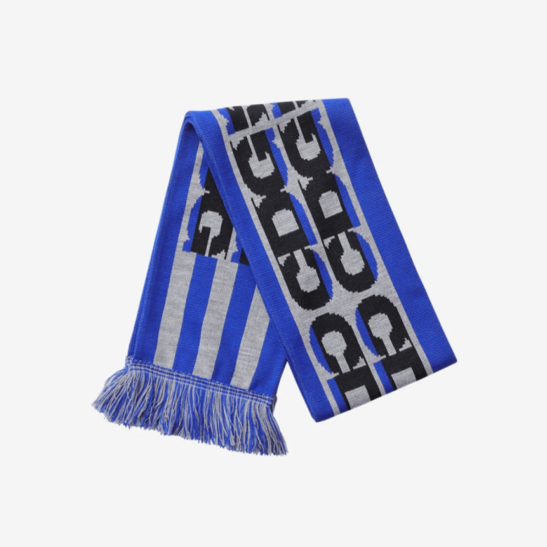 CDG Logo Check Scarf Blue | eBay