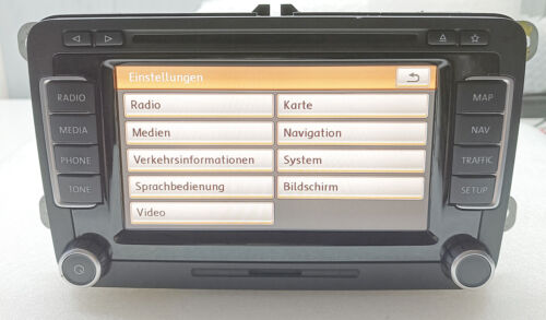 VW RNS 510 original Navigationssystem 1T0035680H LED mit Code - Bild 4 von 9