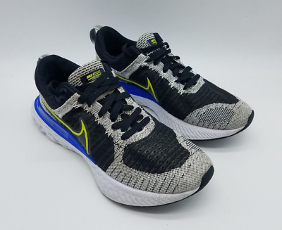 Nike React Infinity Run Flyknit 2 Men's Size 10 Running Shoes Gray Black