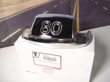 Harley FL Fender Tip "80" Front Chrome Black Shovel 1980-1984 V-Twin 50-0346 X2