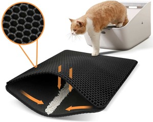 extra large cat litter mat
