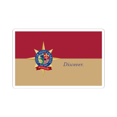 Flag of St. Charles Missouri (United States) STICKER Vinyl Kiss-Cut Decal