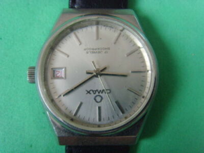 Swiss OMAX DATE 17 Jewels used Manual Watch Vintage | eBay