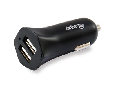 Equip 245510 Equip USB Car Charger 2-Port 12W 12 V oder 24 V max. 2.4A sw