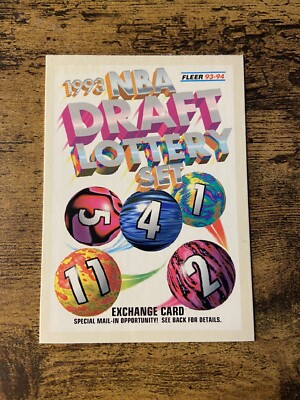 1993-94 Fleer NBA Draft Lottery Exchange Card #EXCH