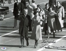 JIMMY CARTER & ROSALYNN CARTER DUAL SIGNED 11X14 PSA DNA K70152