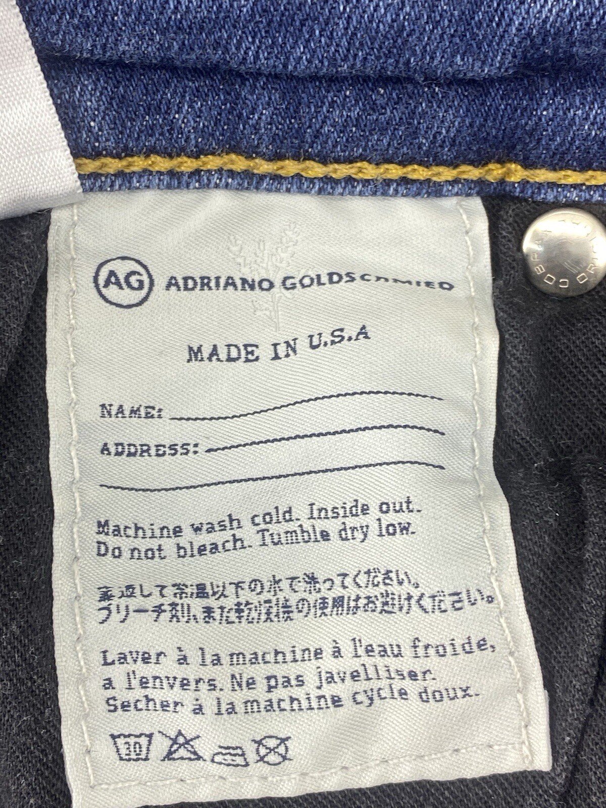 AG Adriano Goldschmied Jeans Sz 28R The Legging Super Skinny Women's Dark Wash thumbnail 10