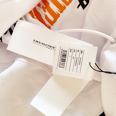 Sacai x The Big Lebowski Printed White Hoodie Sz 1 | eBay
