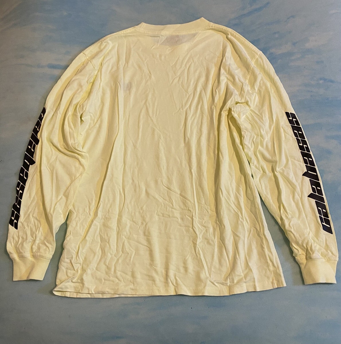 Adidas Yeezy Calabasas Frozen Yellow Long Sleeve Tee Size Large DS, New |  eBay