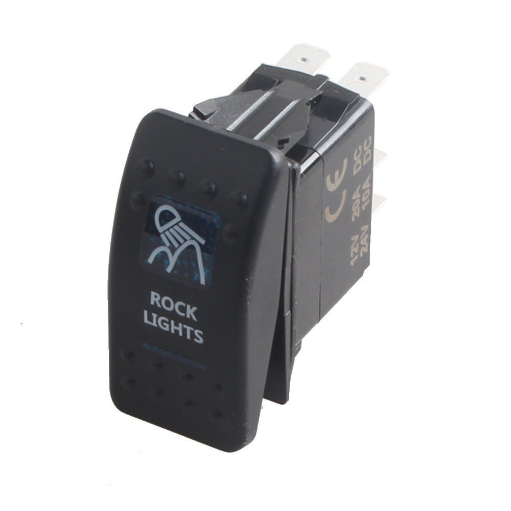 Nilight 5-pin LED Rocker Switch Nilight 5-Pin Rocker Switch - Blue LED Light For Fog Lights, LED Bars In Cars &amp; Trucks Off-road Light Switch