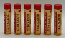 6PK Burt's Bees Moisturizing Lip Balm  STRAWBERRY  0.15 OZ EACH  NEW