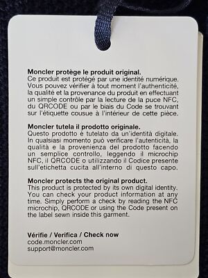NWT MONCLER Navy Blue Maglione Tricot Alla Coreana Cardigan