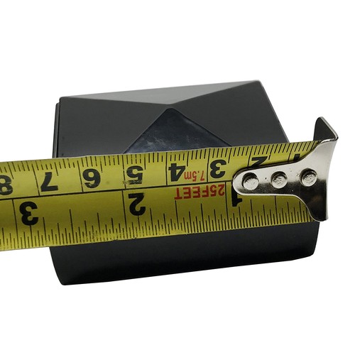 Tapa de poste piramidal de aluminio de 2,5"" x 2,5"" Decorex hardware para postes de metal - negra - Imagen 5 de 9