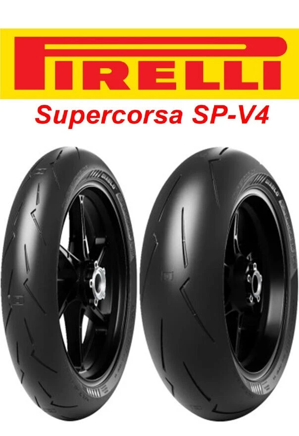 JUEGO NEUMÁTICOS PIRELLI DIABLO SUPERCORSA SP-V4 120/70R17 + 200/55R17 HONDA SUZUKI Foto 2 de 3