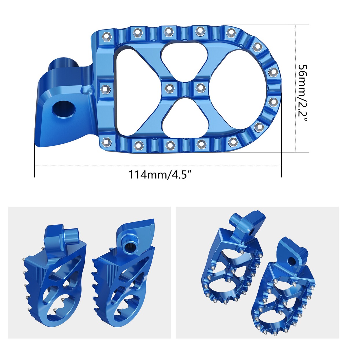 IL 6tblMotorcycle CNC Foot Pegs Rests Footrest Footpeg Pedals For Yamaha Yz 85 125 250 Yz250f Yz42 I.1416420939 - Foto 4