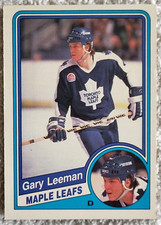 Gary Leeman 1984-85 O-Pee-Chee Hockey Card #305 Rookie Toronto Maple Leafs. rookie card picture