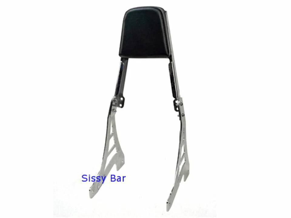Almohadilla de cuero con respaldo Sissy Bar para Harley Sportster XL 883 XL1200 1995-2003 1998 Foto 3 de 4