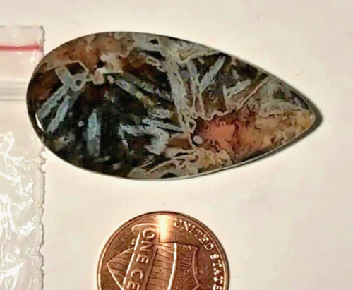 Türkischer Stab Achat PS Natur Cabochon, Birne Lose Schmuck Edelsteine 36,29 Kt - Bild 12 von 12