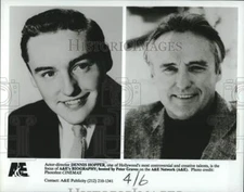 Press Photo Actor-director Dennis Hopper featured in A&E's Biography - lrp54968