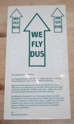 Aufkleber We fly DUS - 5er Aufkleber