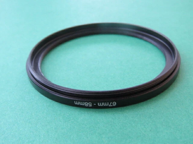 67mm-58mm 67-58 Stepping Step Down Male-Female Filter Ring Adapter 67mm-58mm  - Image 2 of 2