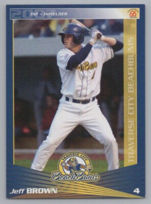 Jeff Brown 2007 Traverse City Beach Bums Baseball Card | eBay
