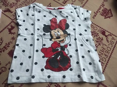 T-shirt Disney Minnie blanc 98 cm - Photo 1/2