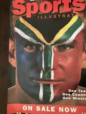 Springbok Rugby World Cup 95 Francois Pienar Poster  Rainbow Warrior