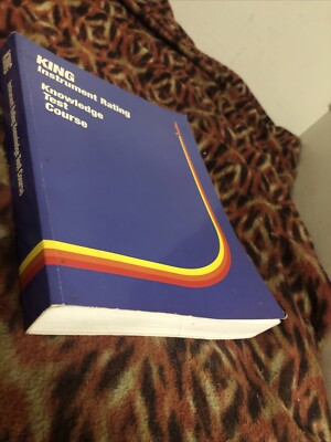 King Instrument Rating Knowledge Test Course PB Book Aviation Flight Planes