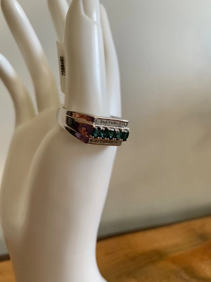 Premium Monte Belo Indiciolite, White Topaz Men's Ring - Size 13 (1.40 ctw) - Image 3 of 4