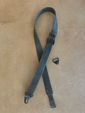 (Fair) Spanish Military Surplus OD Green Rifle Sling With Stud Plate Mauser Fr8