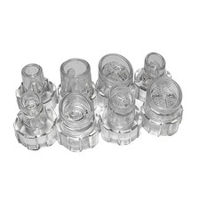 Plastic Heads Tips Caps Facial Care Skin Cleaning Replacement Parts 8pcs Per Set
