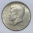 1966 Kennedy 40% Silver Clad Half Dollar