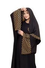 Hijab + Dubai Arabian Kaftan Abaya – One Size –  Islamic -Dress - Long dress