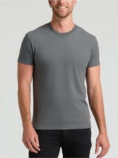 Men's True Classic Carbon Gray Crewneck Short Sleeve T-Shirt