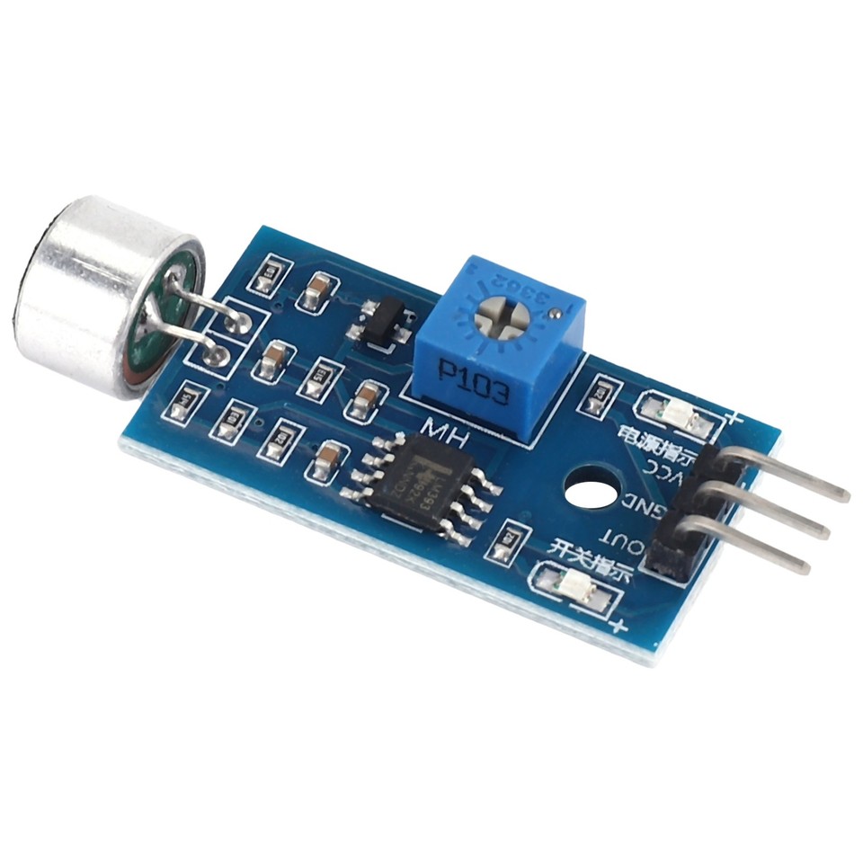 3.3V/3.5V LM393 Microphone Amplifier Sound Sensor MIC Voice Module for ...