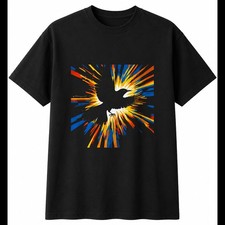 Blackbird with Feathers Bird Mens T-Shirt Black 100% Cotton Ornithology Tee