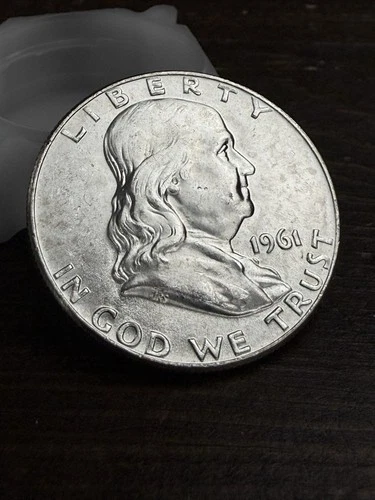GEM BU Unc 1961 P Franklin Half Dollar Gem 90% Silver 50c 0.36 Troy Ounce 999