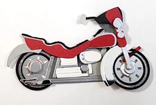 Motorcycle Biker Jolee's By You 3D Embellishment RARE 3" x 1.75"