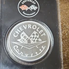 GM Official Licensed Chevrolet Corvette 1 oz .999 Fine Silver Bullion Round