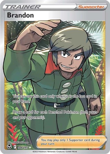 Brandon (Full Art) 188/195 SWSH12: Silver Tempest Holofoil Pokémon TCG