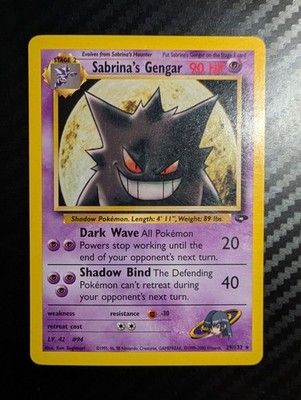 Sabrina's Gengar 29/132 Gym Challenge Regular LP!